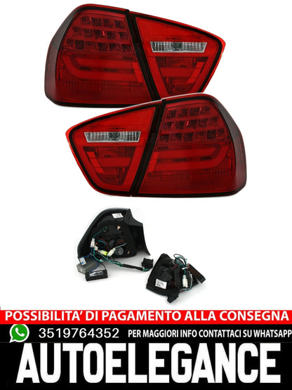 Fanali posteriori a LED per BMW E90 Serie 3 in rosso