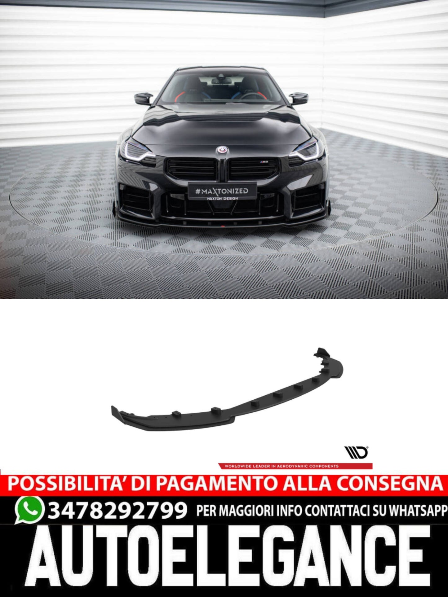 SPLITTER ANTERIORE STREET PRO V.1 + FLAPS BMW M2 G87  (2023 - )