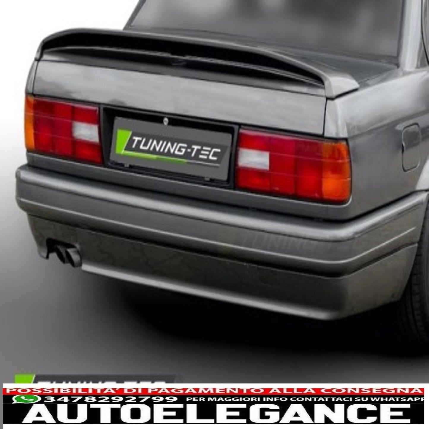 Paraurti posteriore stile Sport 2 per BMW E30 82-90