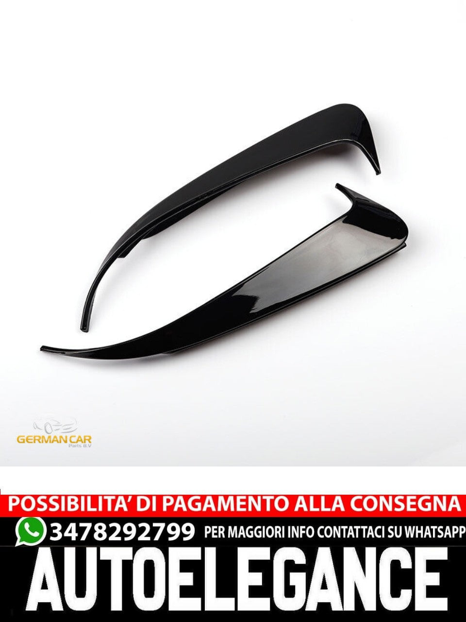 Adatto per MERCEDES W205 CLASSE C POSTERIORE OTTICA AMG FLICS AERO FLAPS NERO