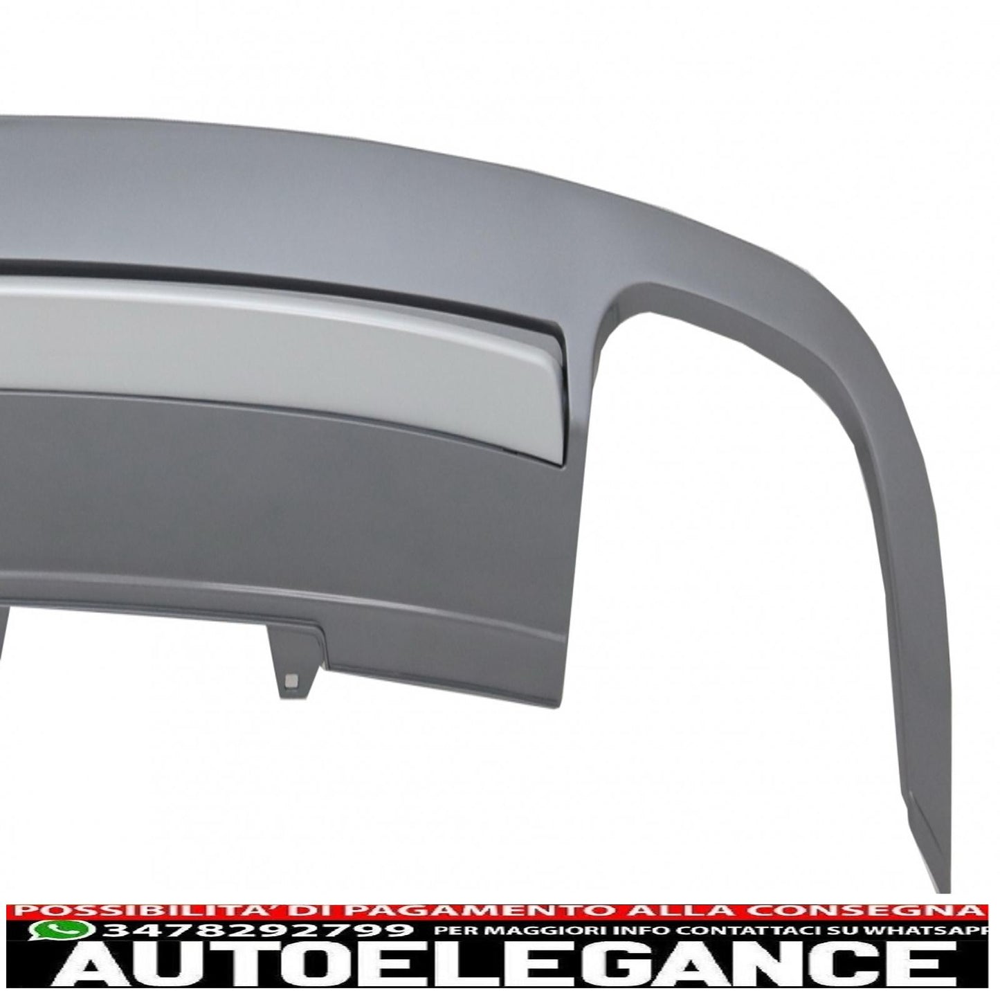 Diffusore mantovana paraurti posteriore adatto per audi a5 8t 4d sportback s-line non facelift (2007-2011) s5 design