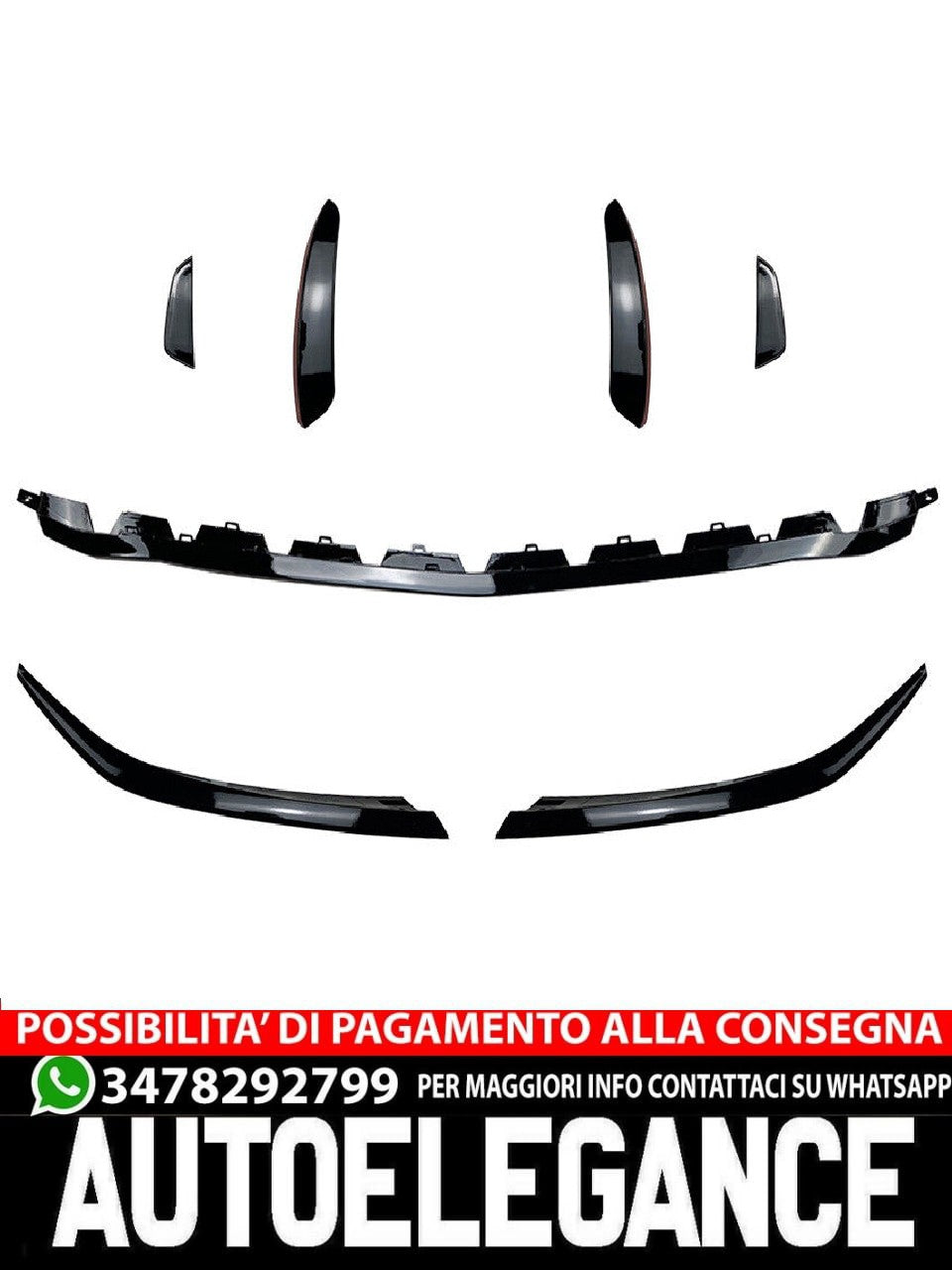 Adatto per MERCEDES W177 CLASSE A AMG Line + SPOILER ANTERIORE A35 SPOILER ANTERIORE