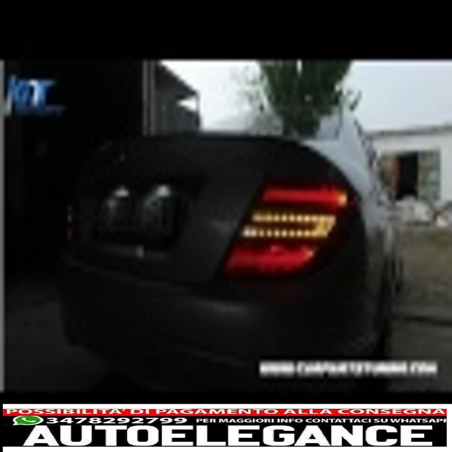 led rear lights suitable for mercedes c class w204 sedan (2007-2010) smoke red