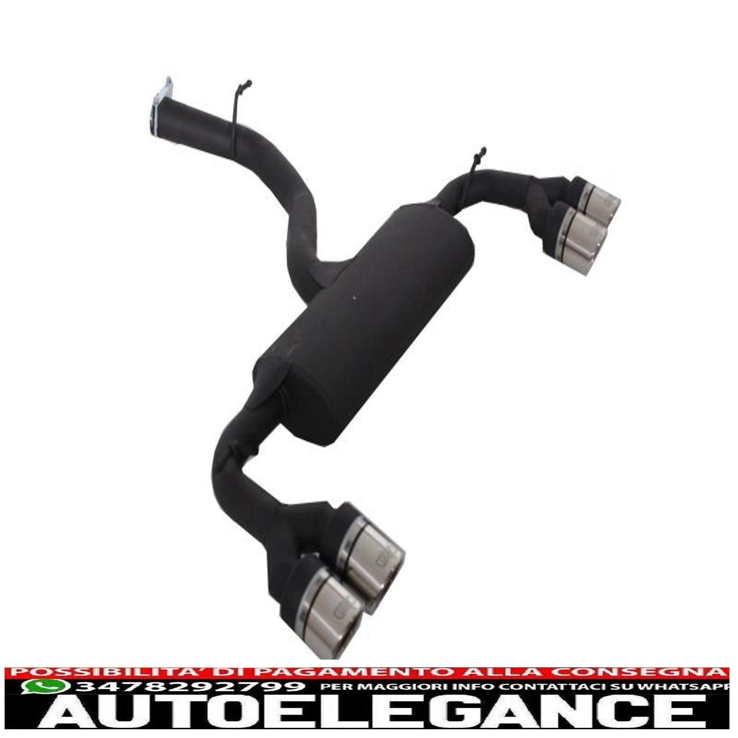 complete exhaust system suitable for vw golf 7 vii (2013-2017) r design 