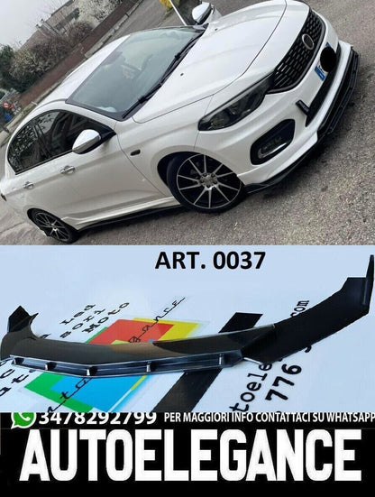 FRONT SPLITTER UNDER BUMPER SUITABLE FOR FIAT TIPO 2015-2020 gloss black