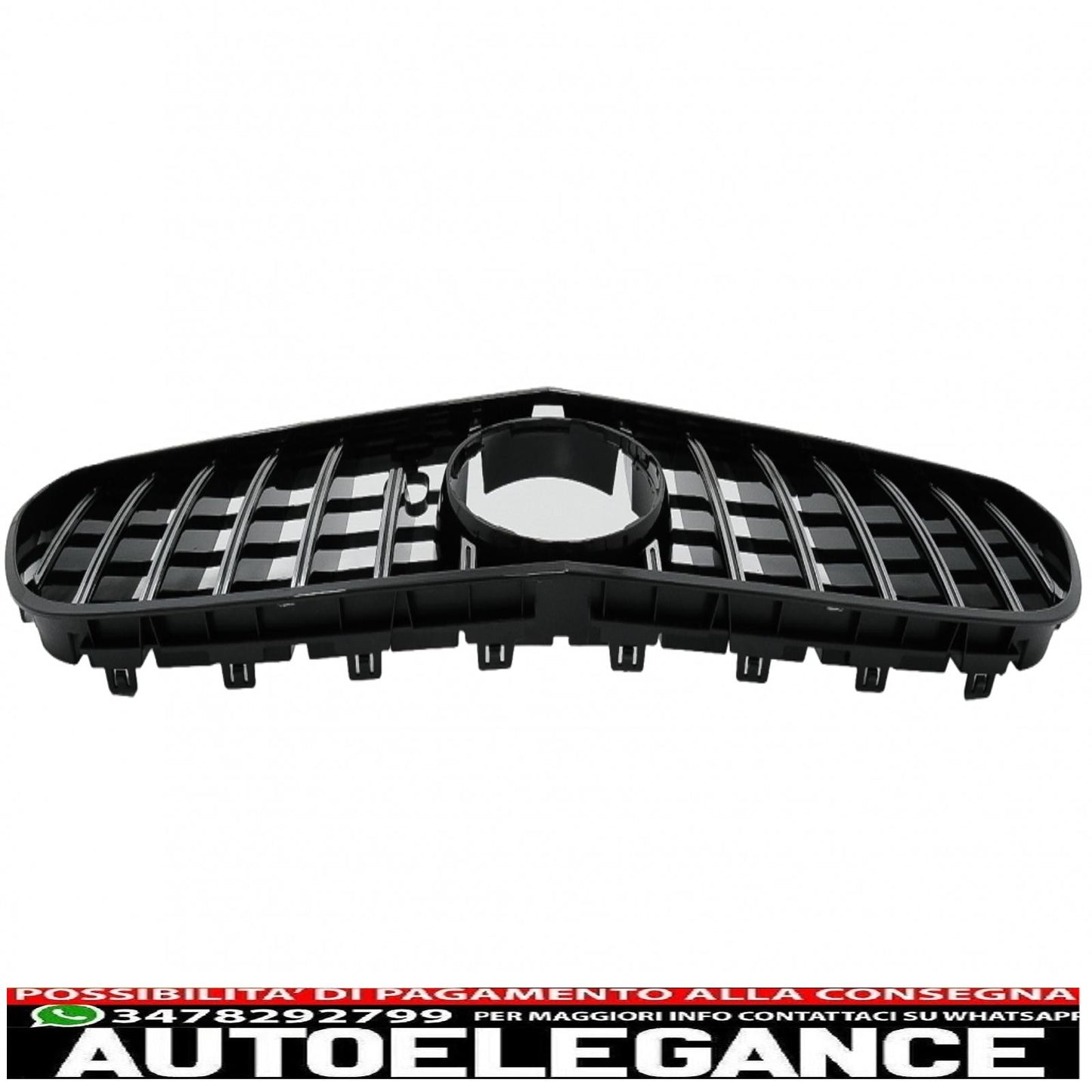 center grille suitable for mercedes s class coupe c217 facelift (2018-up) cabrio a217 facelift (2018-up) gt-r panamericana design chrome 