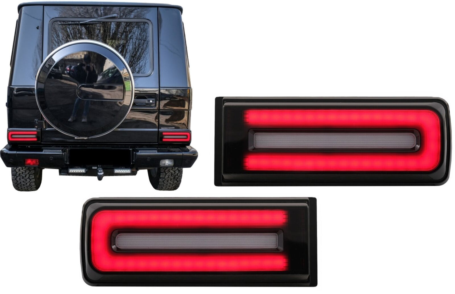 LED Lights Light Bar for Mercedes G W463 08-17 Facelift 2018 Dynamic Look 