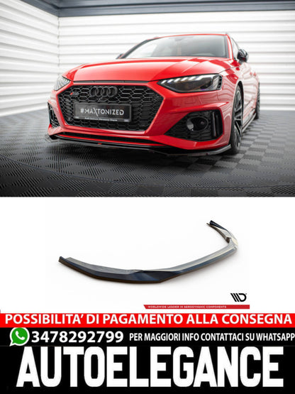 SPLITTER ANTERIORE adatto compatibile per V.1 AUDI RS4 B9 FACELIFT 2019-