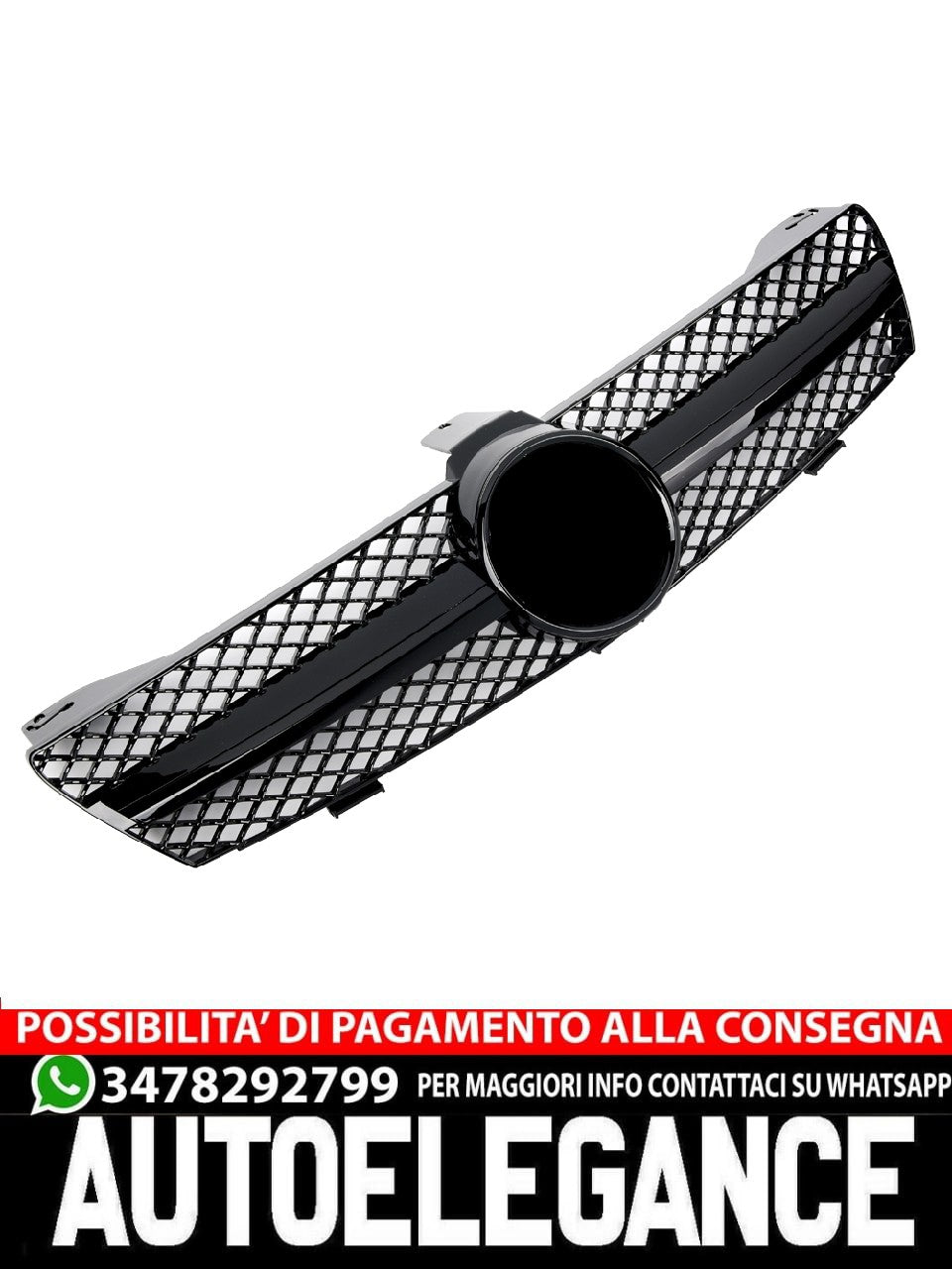 Griglia per Mercedes W219 CLS 2004-2008 nero lucido AMG