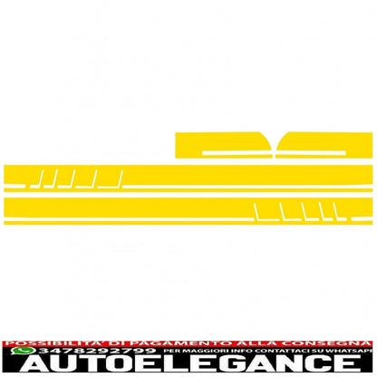 side decals matt yellow vinyl sticker suitable for mercedes cla w117 c117 x117 (2013-2016) a class w176 (2012-up) 45 design edition 1