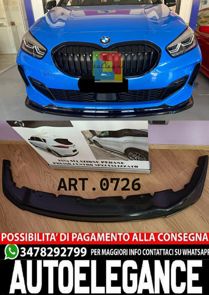 SPLITTER ADATTO PER ✨BMW SERIE 1 F40 ✨MSPORT LOOK NERO LUCIDO DESIGN SPORTIVO