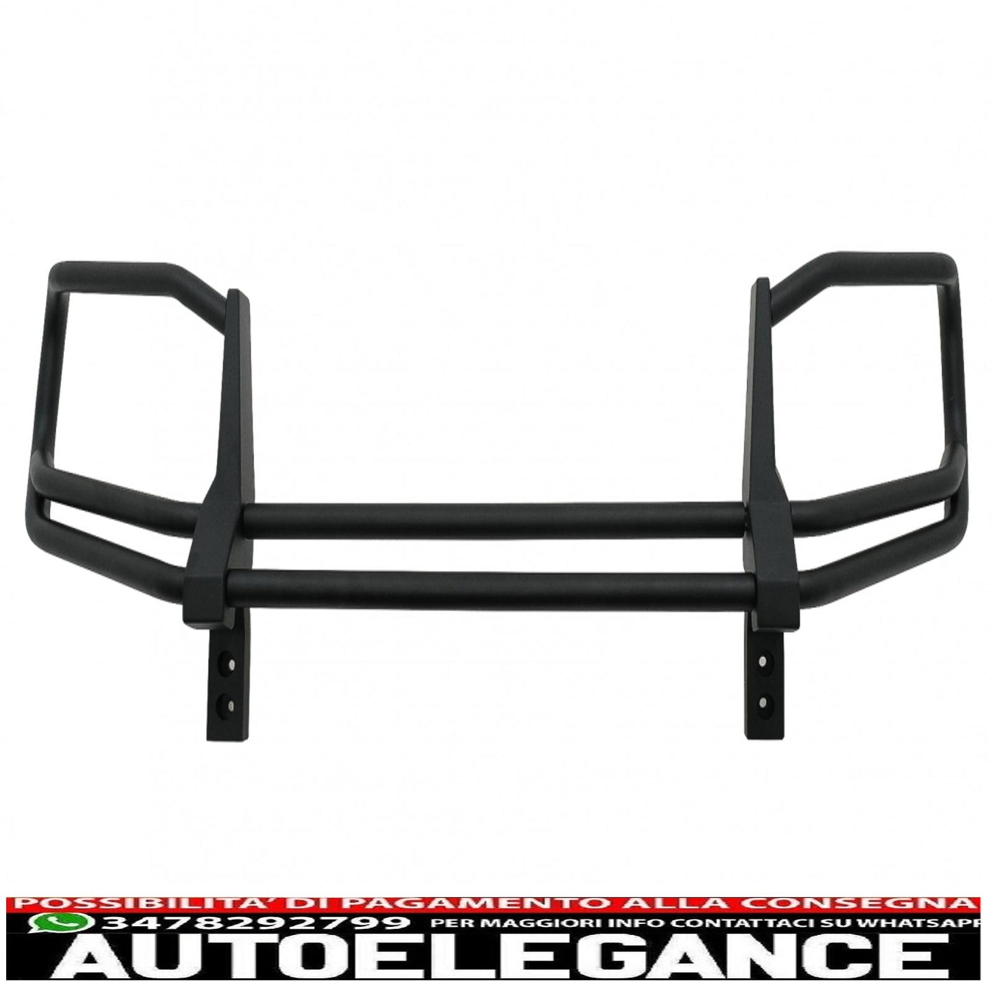 Front bumper protector bullbar suitable for mercedes g class facelift w463 g63 design (2018-2022) stainless steel piano black