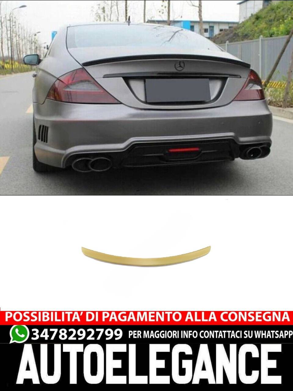 SPOILER adatto per Mercedes CLS C219 2004-2010