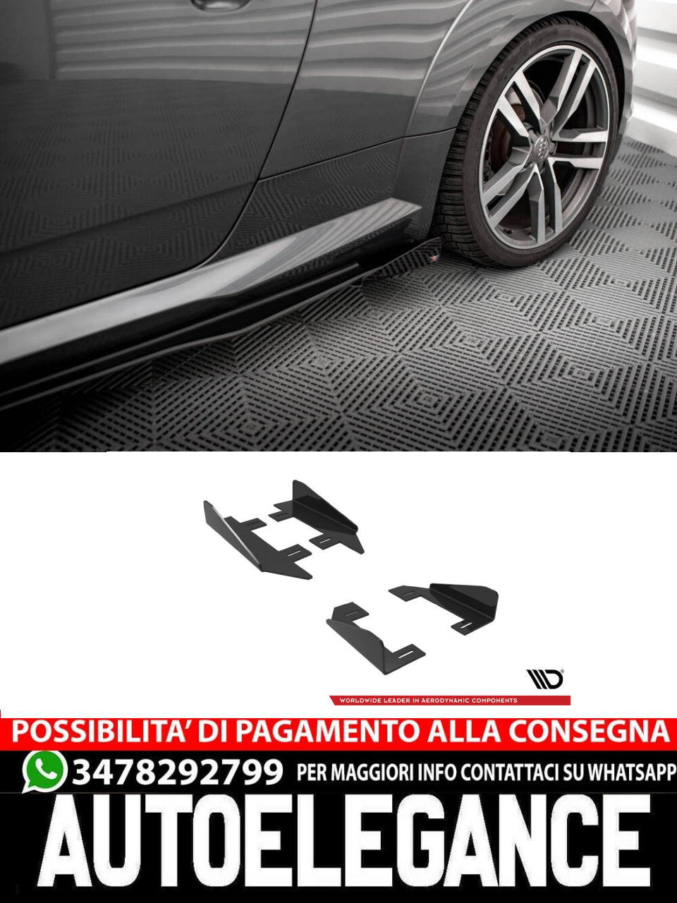 FLAP LATERALI adatti per AUDI TT S / S-LINE 8S  2014-2018