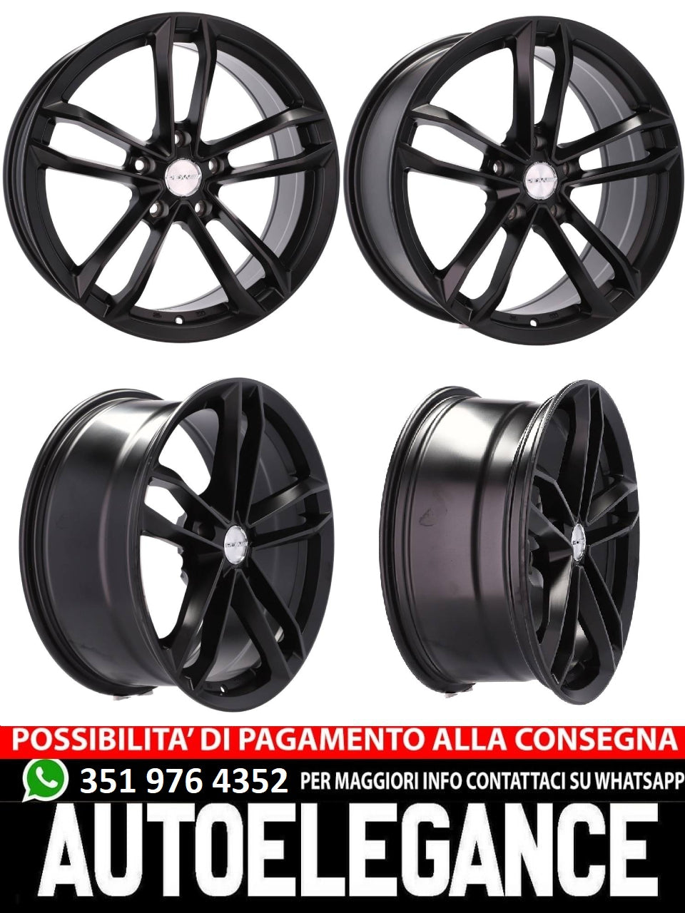 ALLOY WHEEL 19" Suitable for ALFA ROMEO CHEVROLET FIAT JEEP MASERATI OPEL SAAB