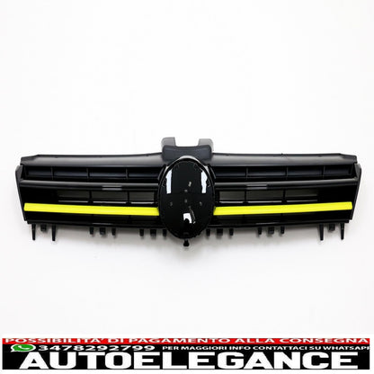 complete body kit suitable for volkswagen golf 7 vii 5g (2013-2017) yellow inserts 