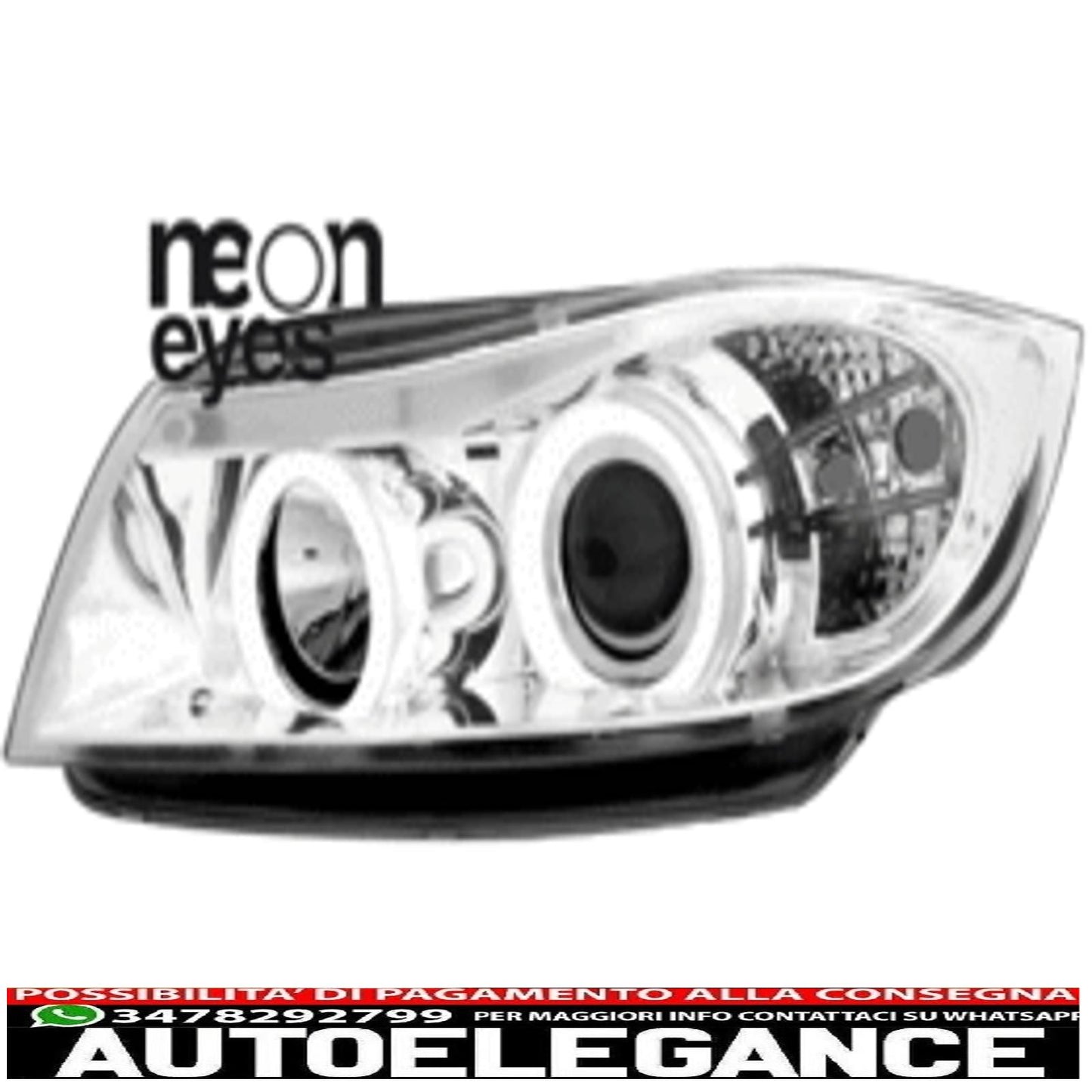 headlights suitable for bmw e90/e91 3er_2 ccfl halo chrome_rims 