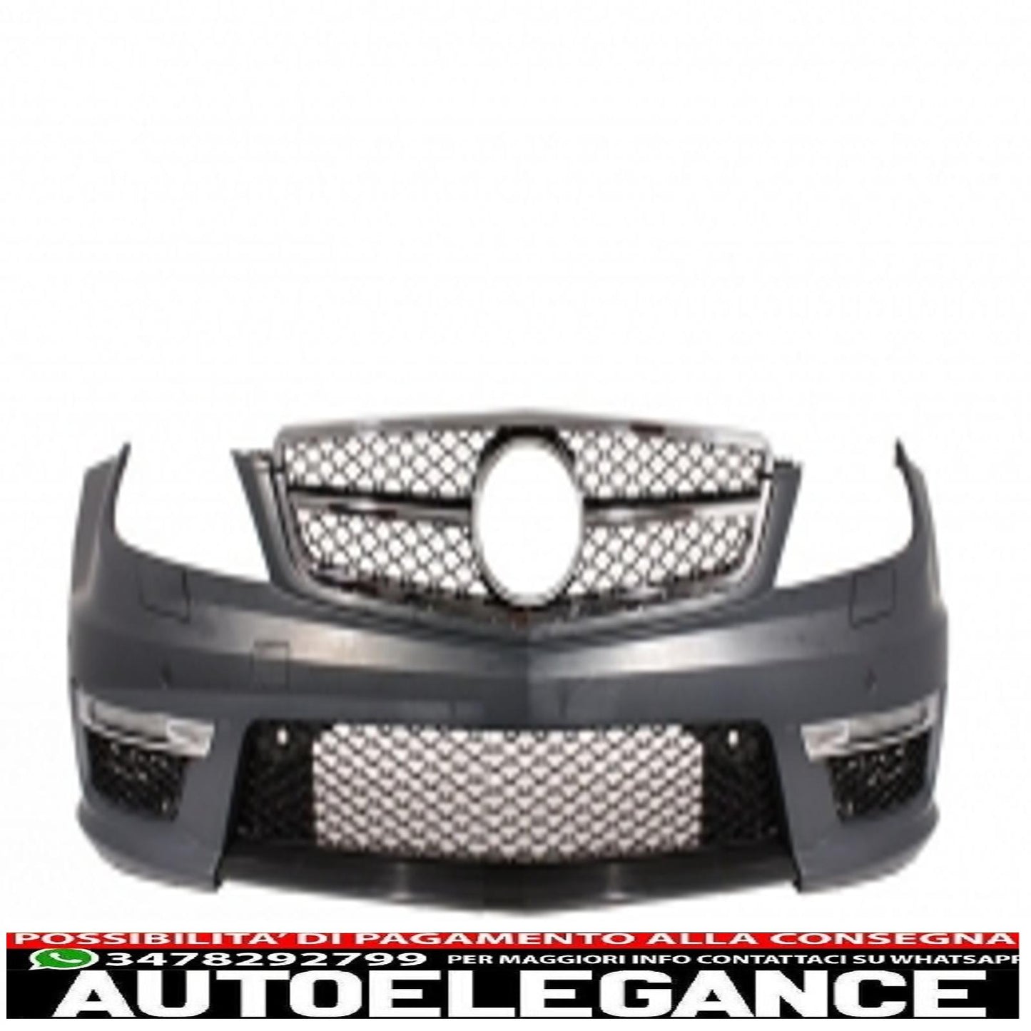 Complete conversion retrofit body kit with xenon headlights restyling suitable for mercedes c-class w204 (2007-2014) restyling c63 design