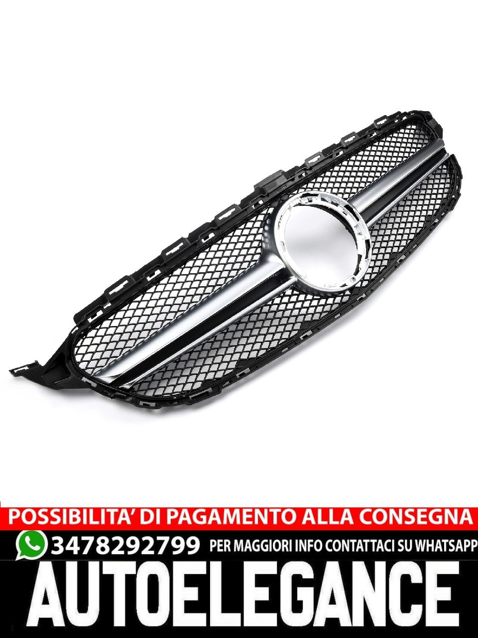 Griglia sportiva per Mercedes W205 DAL 2018 FACELIFT C63 AMG