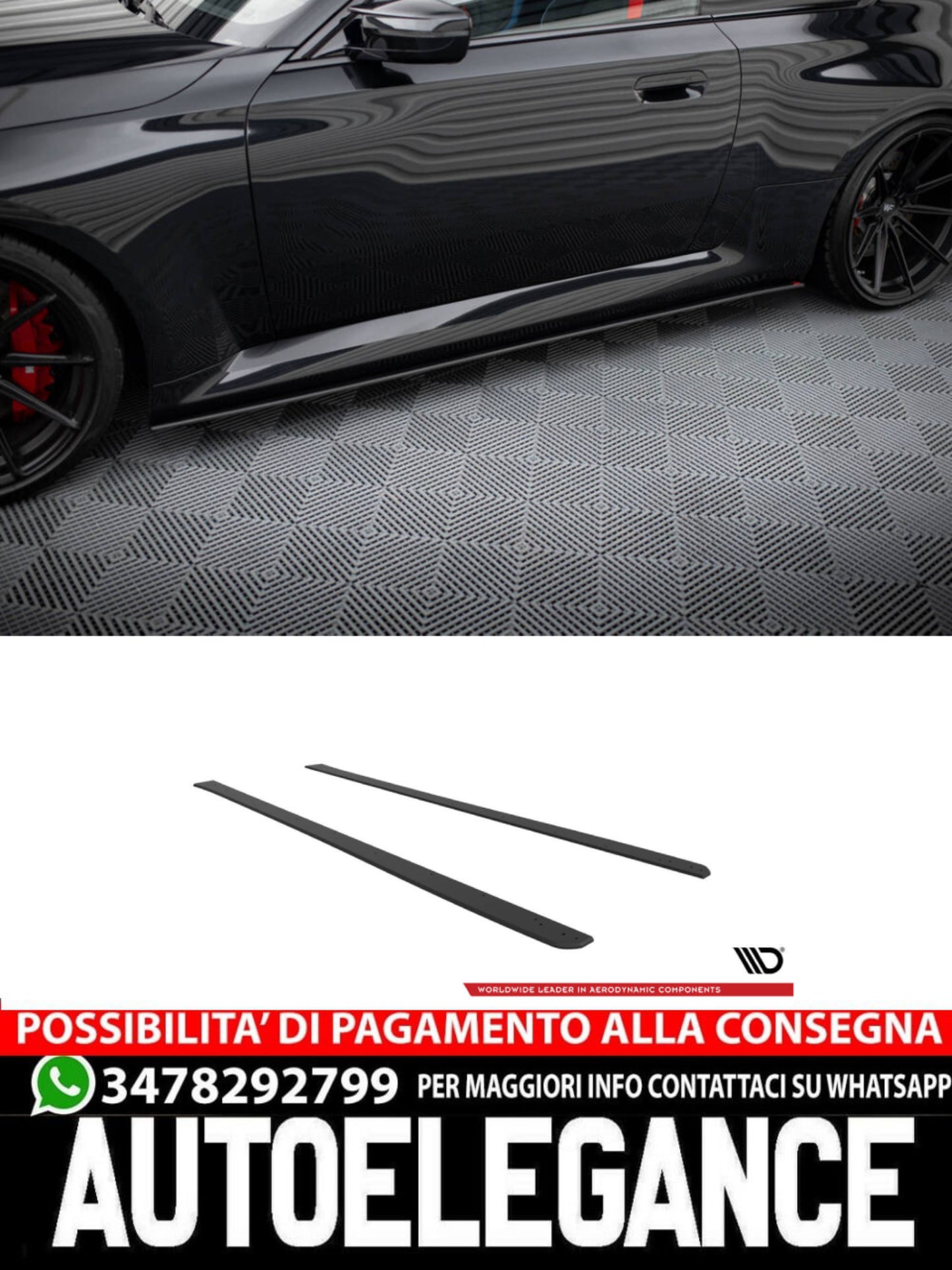 MINIGONNE LATERALI STREET PRO adatto compatibile per  V.1 BMW M2 G87 ( 2023 - )