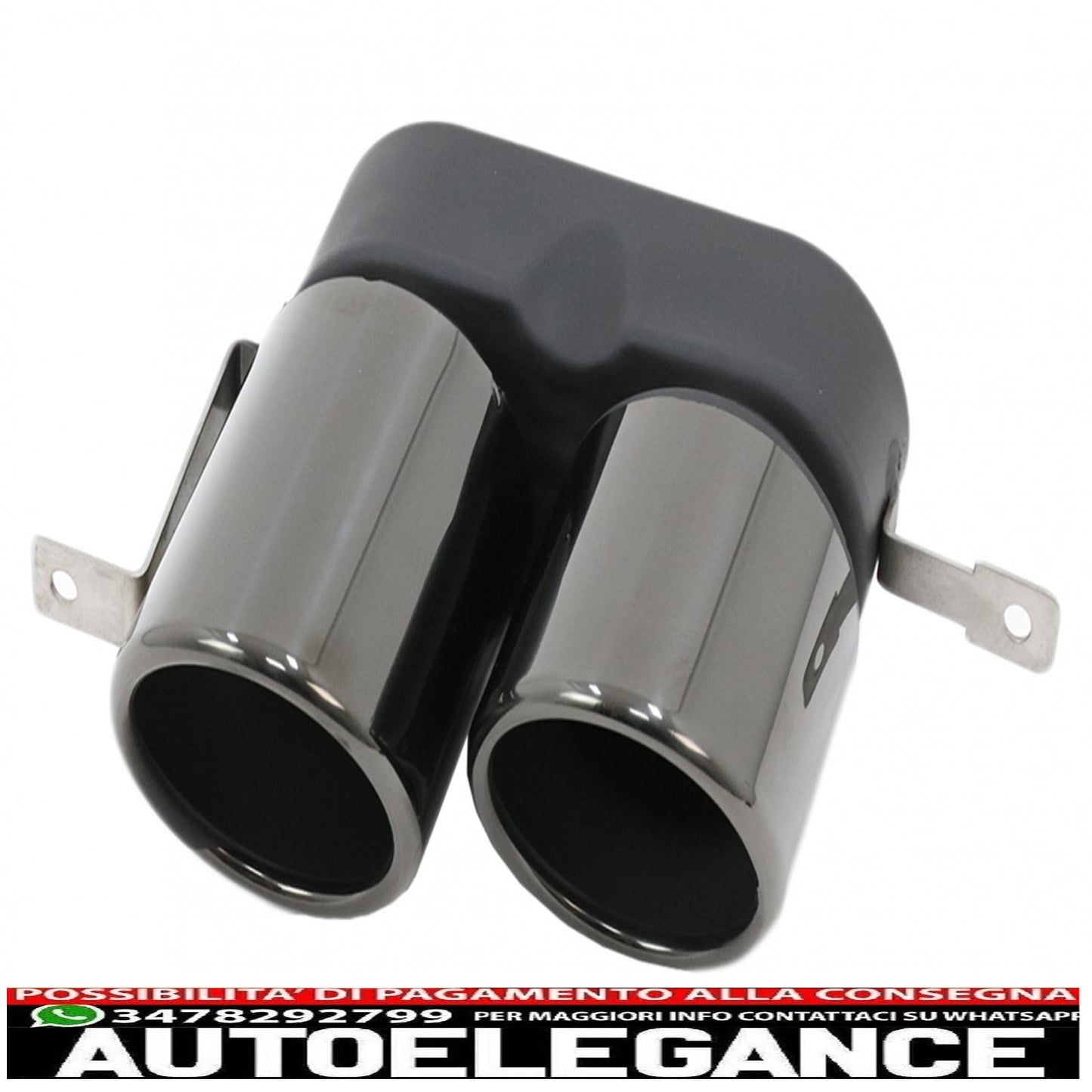 exhaust muffler tips suitable for bmw 3 series g20 g28 m-sport (2019-up) titanium black 