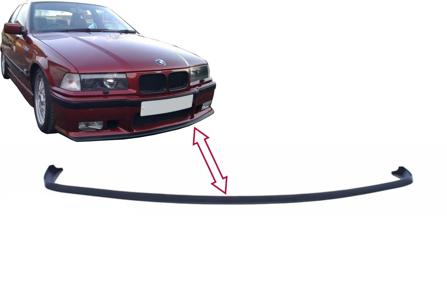 Front Bumper Spoiler for BMW 3 Series E36 1992-1998 M3 Design - show original titleOriginal textFront Bumper Spoiler for BMW 3 Series E36 1992-1998 M3 Design