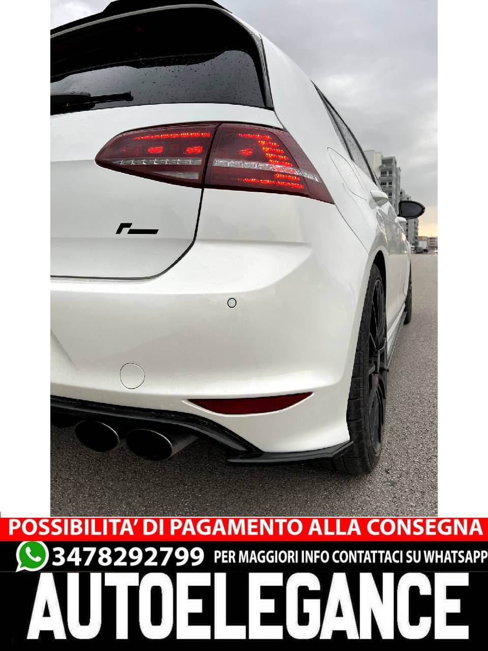 SPLITTER adatto per VW Golf Mk7 R 2013-2016