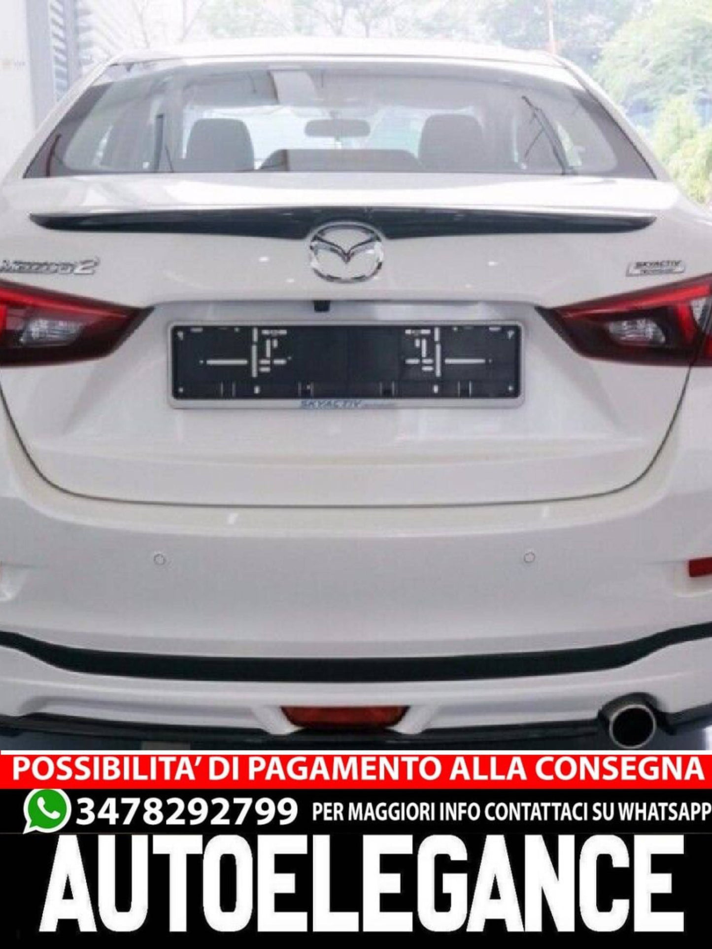 SPOILER adatto per Mazda 2 MK3 2014+