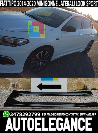 FIAT TIPO HATCHBACK SALOON SW SIDE SKIRTS SPORTS ABS UNDER DOOR. 