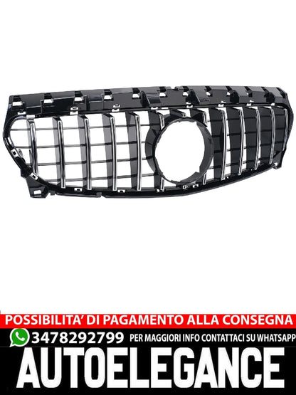 Griglia GT Panamericana adatta per Mercedes CLA W117 X117 dal 16 argento nero