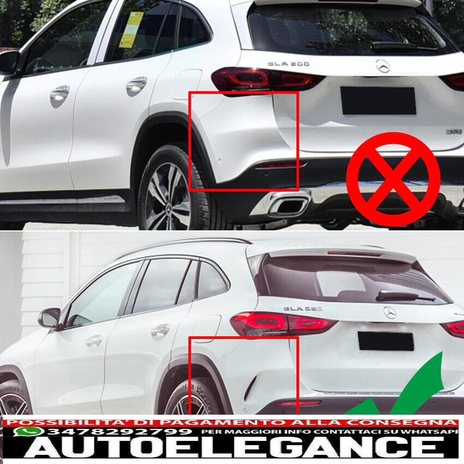 AMG Optics FLICS Aero Flaps Nero per Mercedes Gla H247 con attrezzatura AMG... AUTOELEGANCERICAMBI