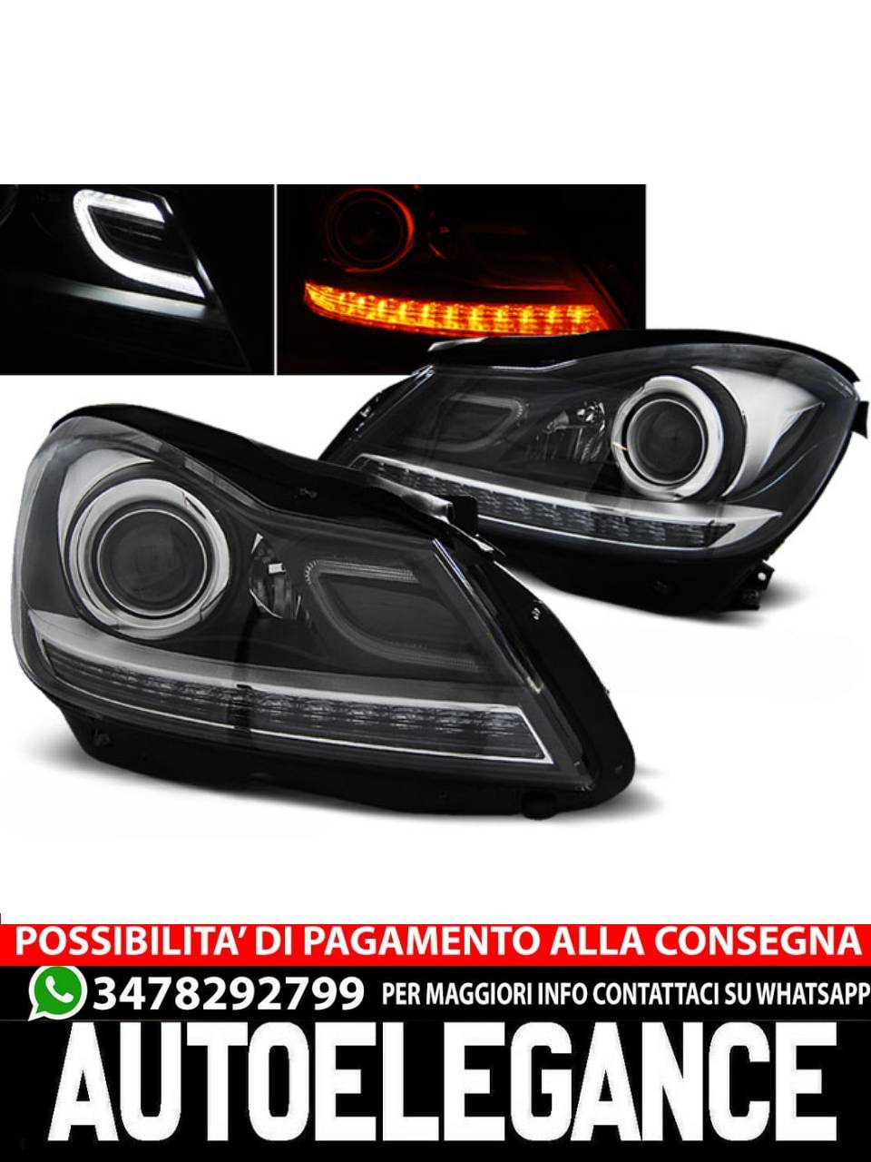 FARI NERI per MERCEDES W204 11-