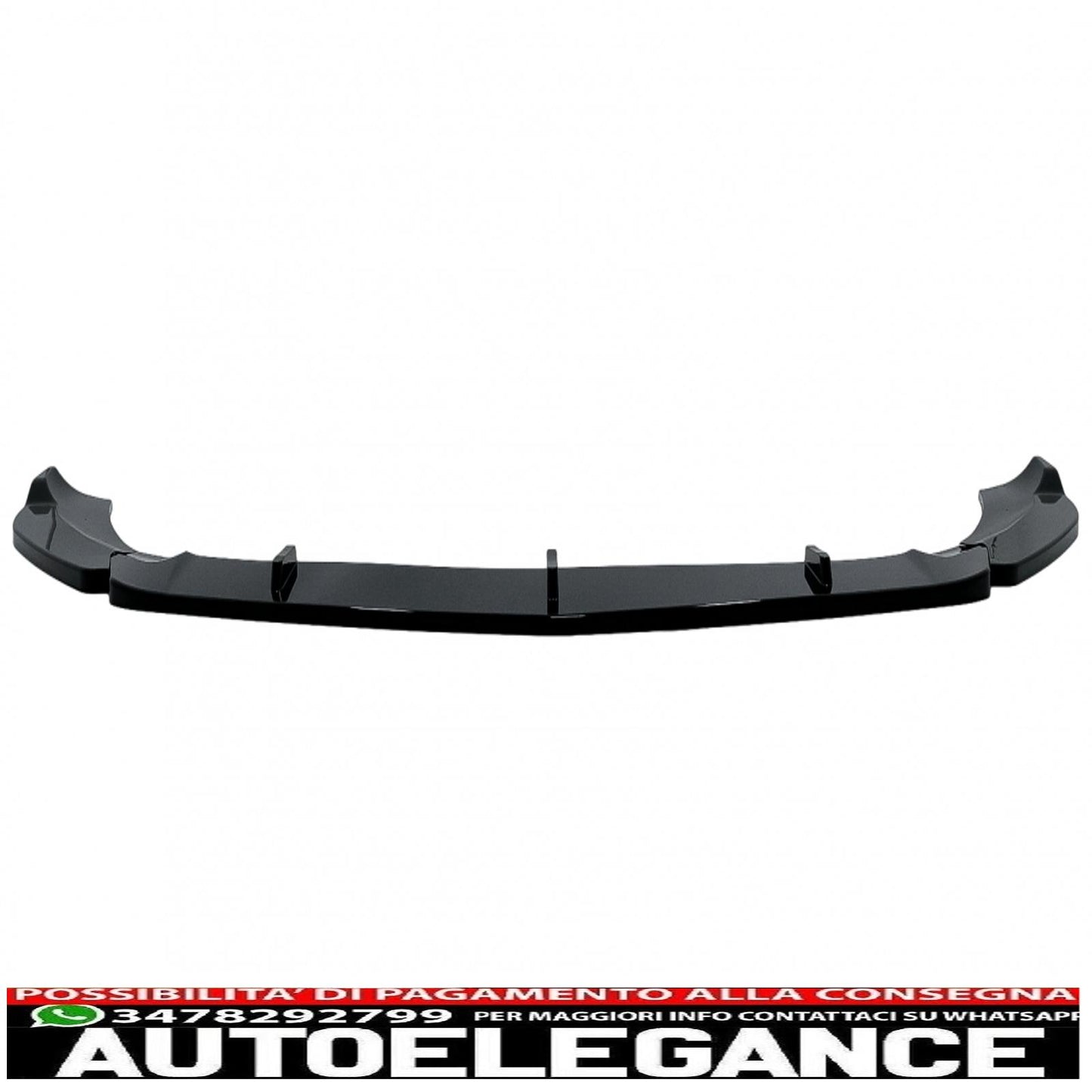 Front bumper spoiler lip suitable for mercedes a-class w177 v177 sport-line / a35 (2018-up) piano black 