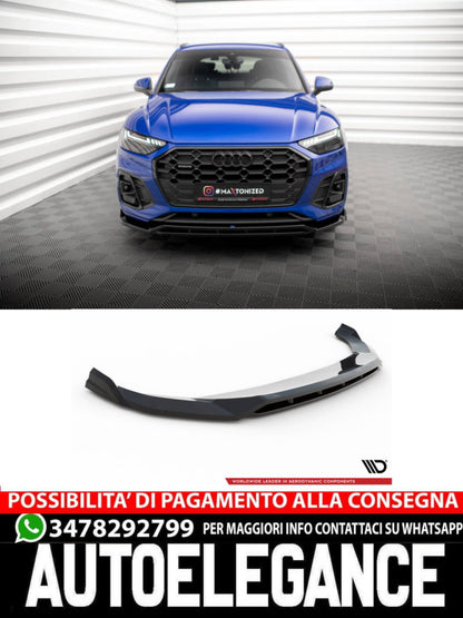 SPLITTER ANTERIORE adatto per V.1 AUDI SQ5 / Q5 S-LINE SUV / SPORTBACK MK2 FACELIFT