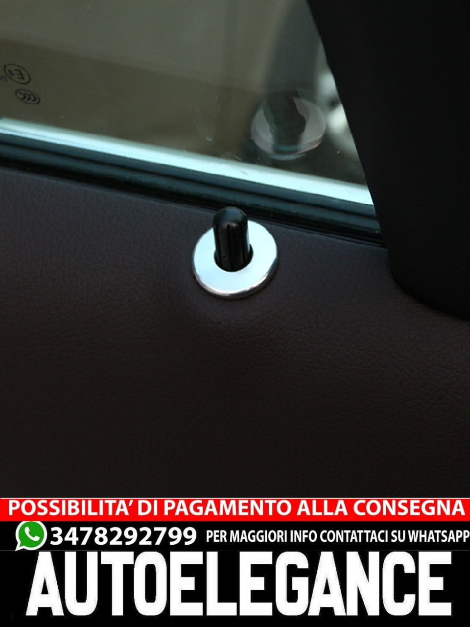 Per Mercedes W205 C e W213 Classe E anelli di chiusura porte tuning argento
