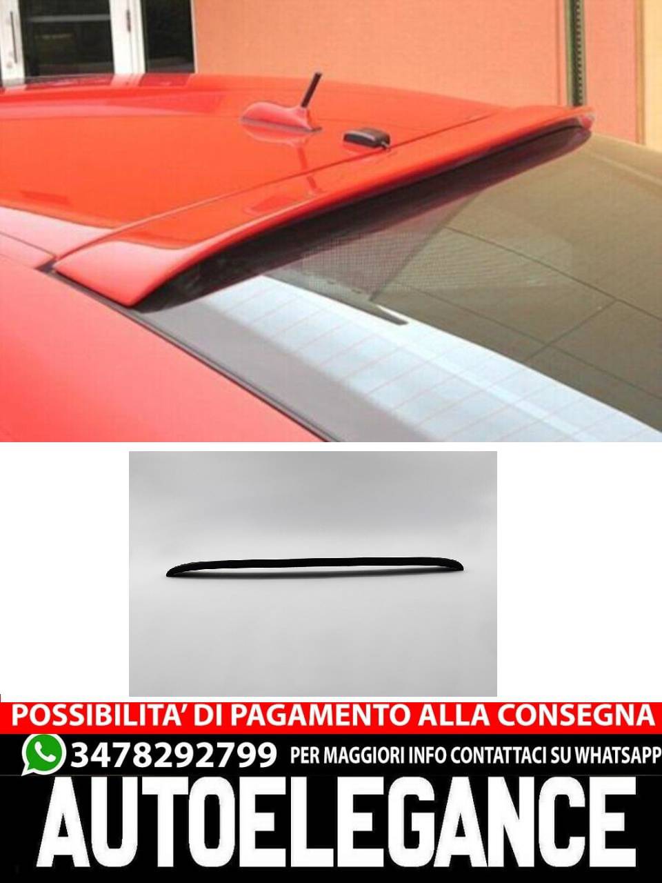REAR WINDOW SPOILER for Mercedes CLK W208 1997-2003