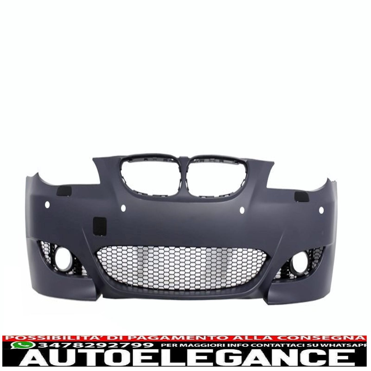 body kit suitable for bmw 5 series e60 (2003-2007) m5 design with double stripe central grilles piano black 