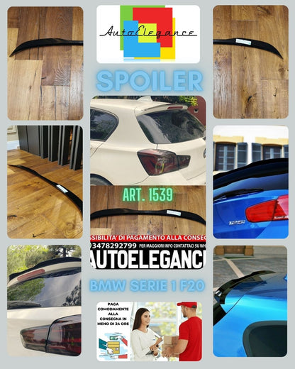 💎ROOF SPOILER WING SUITABLE FOR BMW 1 SERIES F20 2011-2019 M LOOK GLOSS BLACK💎
