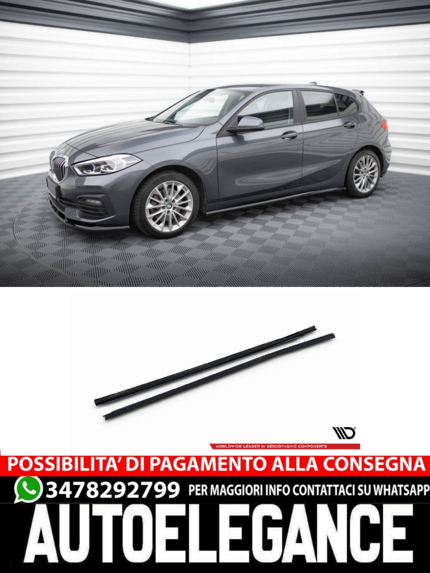 MINIGONNE LATERALI ADATTE PER BMW 1 F40  ( 2019 - )