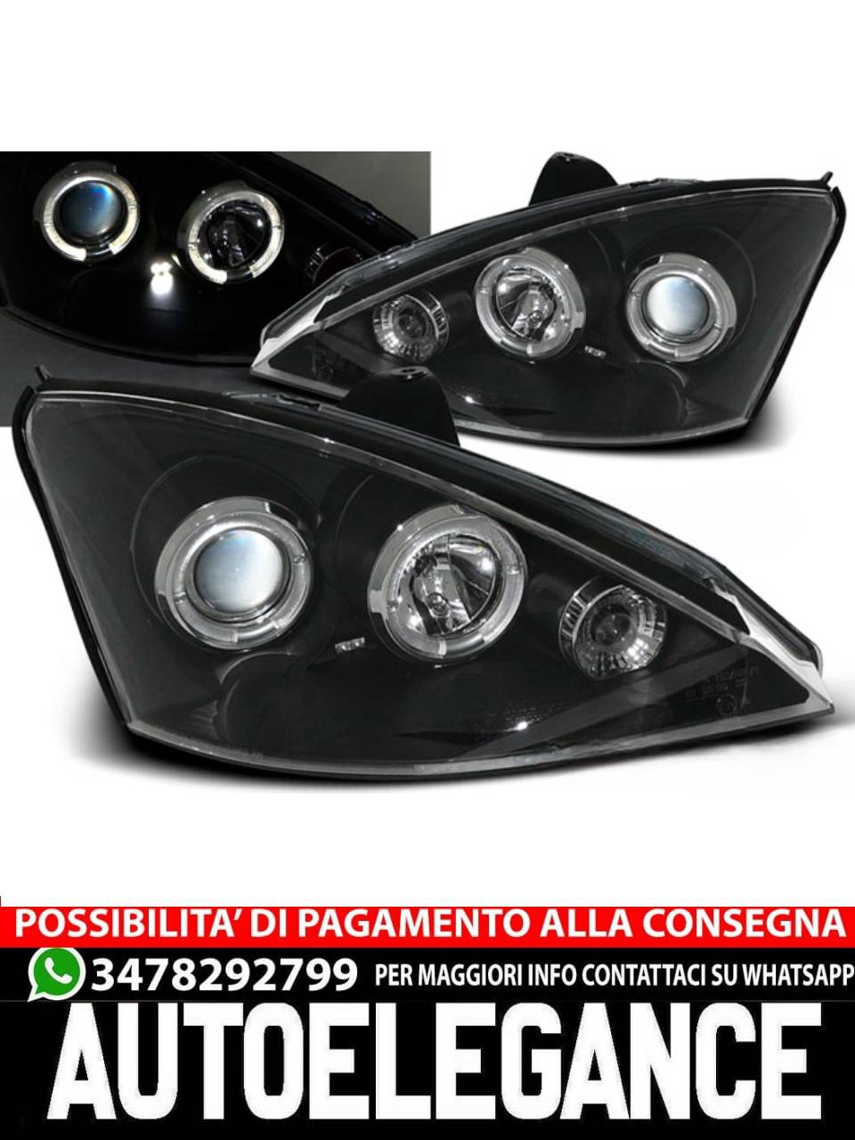 FORD FOCUS 11.01-10.04 OCCHI D'ANGELO NERO