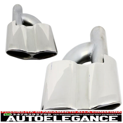 Exhaust tips suitable for mercedes s class w221 (2005-2013) s65 s63 design 