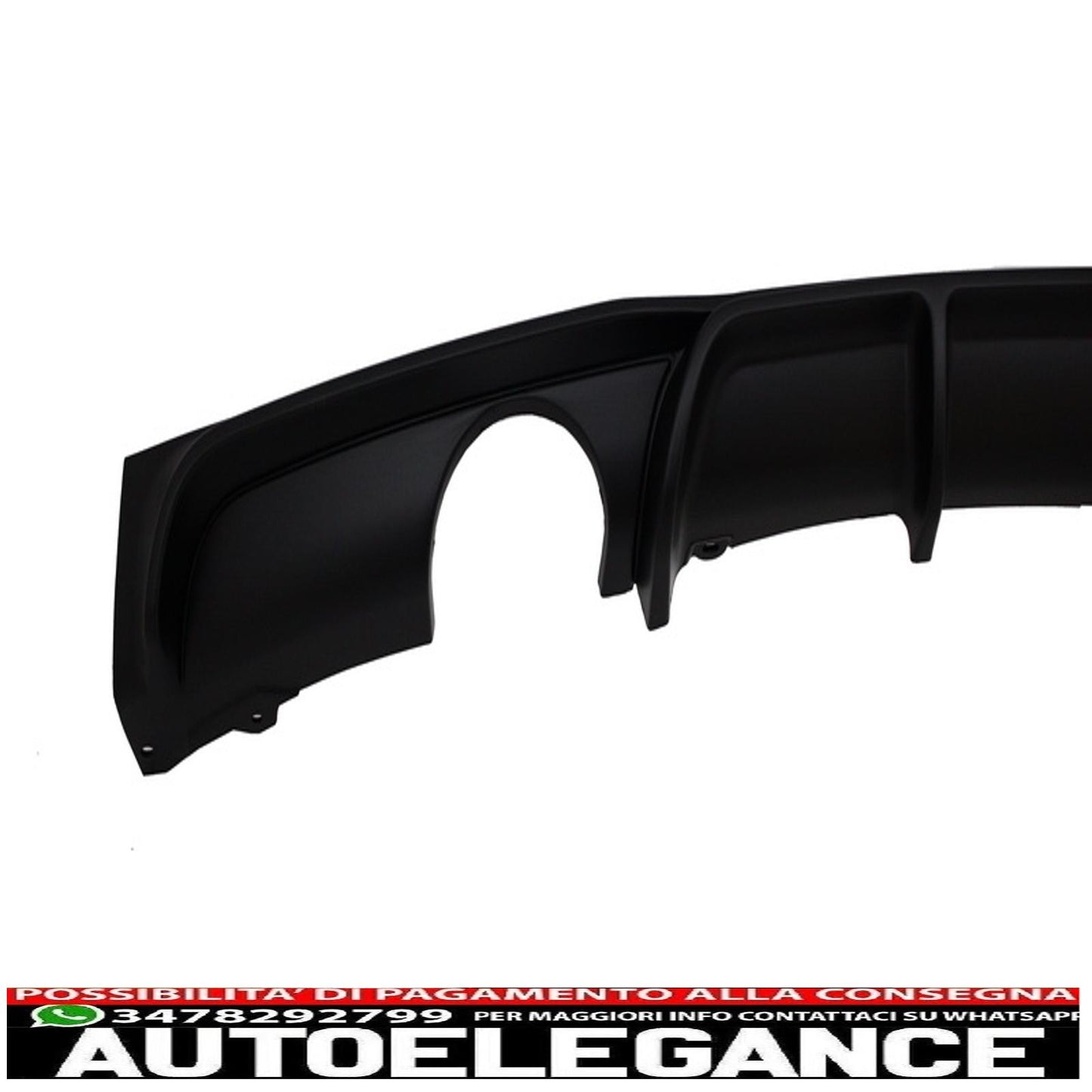 spoiler paraurti posteriore mantovana diffusore doppia uscita scarico singolo adatto per bmw serie 3 f30 f31 (2011-2019) m design