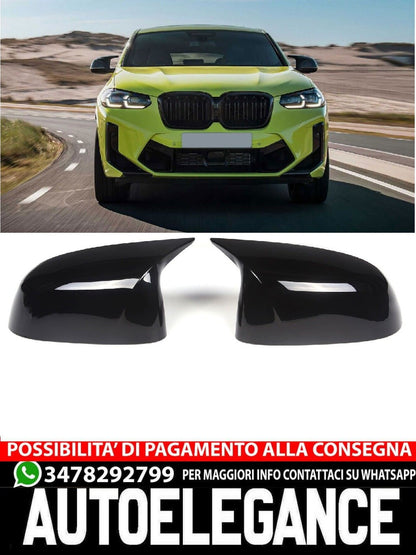 Calotte specchietti sportivi nere di ricambio adatte per BMW G01 G02 G05 G06
