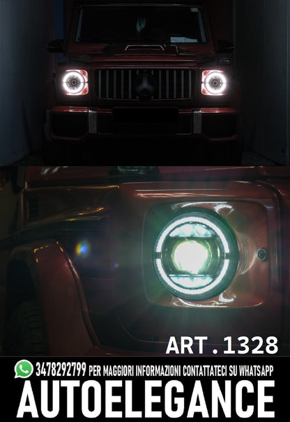 HEADLIGHTS SUITABLE FOR MERCEDES G CLASS W463 2007-2017 FULL LED LOOK LIFT