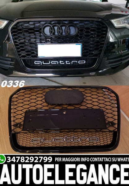 AUDI ASH CHG Tsht 11-14 AVANT SALOON LUKE RSSH BLACK GRILLE 0336 BLATSK