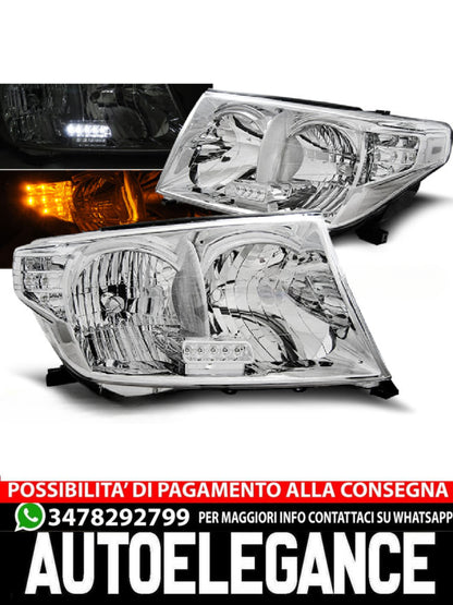 FARI ADATTI PER TOYOTA LAND CRUISER FJ200 07-12 LED CROMATO