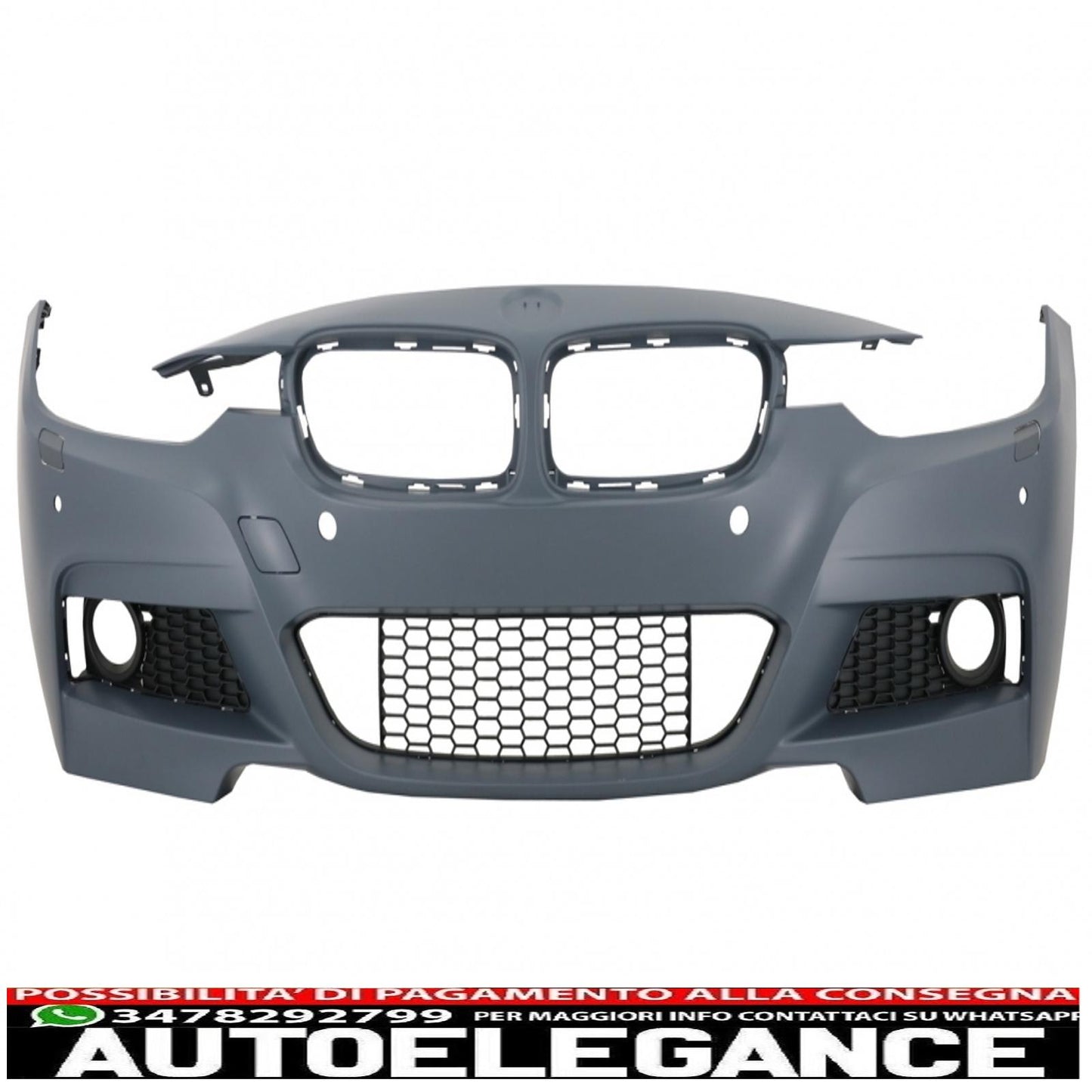 kit carrozzeria completo con diffusore e doppio sistema di scarico doppio adatto per BMW Serie 3 F30 (2011-2019) design M-Performance