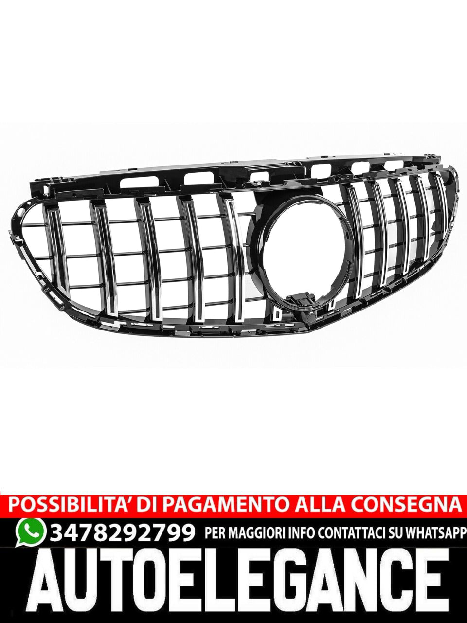 Griglia GT Panamericana adatta per Mercedes Classe E W212 S212 2013-16 cromata