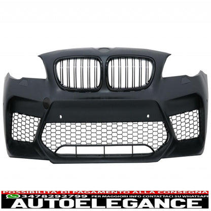 kit carrozzeria adatto per paraurti BMW serie 5 F10 (2011-2017) con minigonne laterali e doppi terminali di scarico doppi in fibra di carbonio design M5