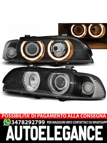 FARI ANGEL EYES NERO ADATTI COMPATIBILI per BMW E39 09.95-06.03